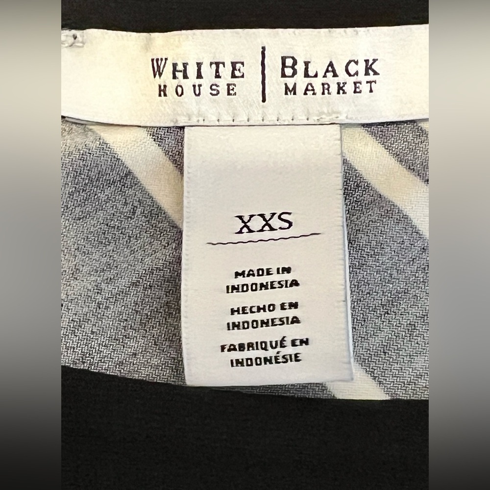 WHBM Black and White Striped Dress - Picture 3 of 7